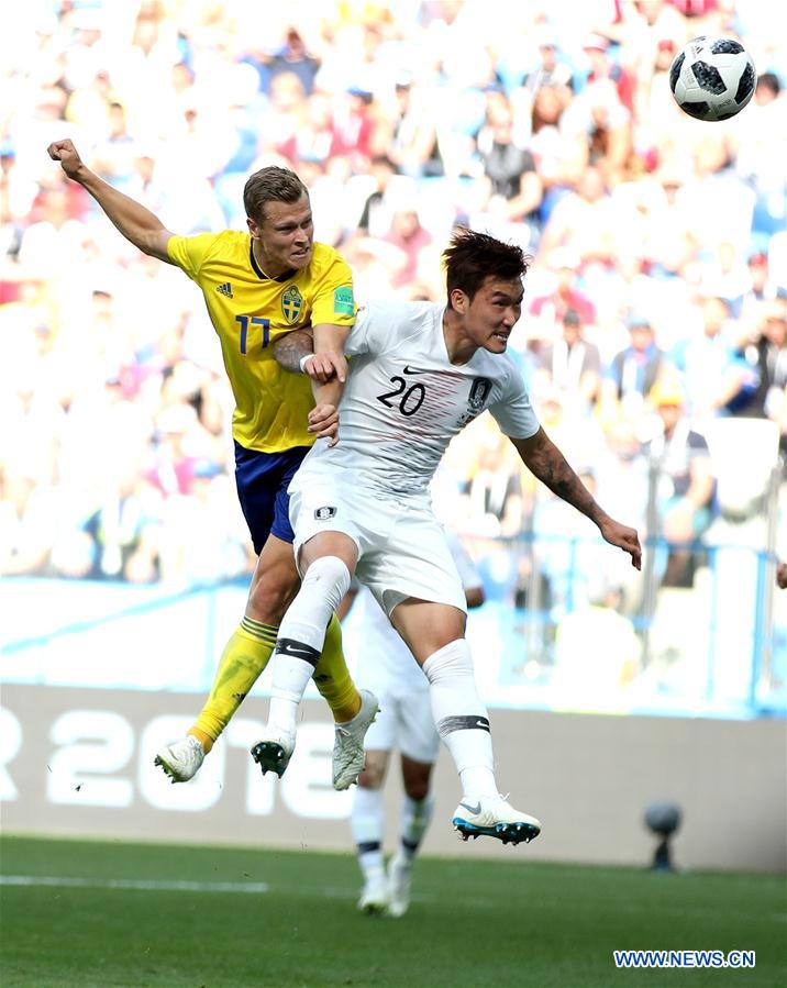 (SP)RUSSIA-NIZHNY NOVGOROD-2018 WORLD CUP-GROUP F-SWEDEN VS SOUTH KOREA
