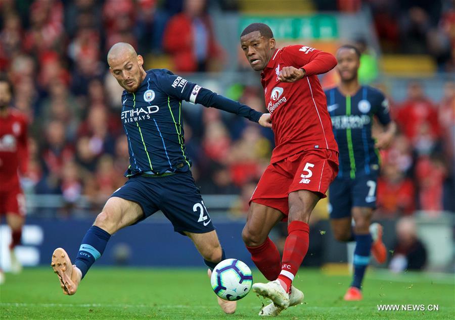 (SP)BRITAIN-LIVERPOOL-FOOTBALL-ENGLISH PREMIER LEAGUE-LIVERPOOL VS MANCHESTER CITY