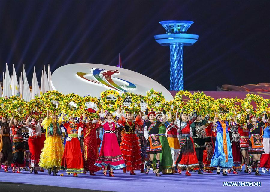 (SP)CHINA-ZHENGZHOU-NATIONAL TRADITIONAL GAMES OF ETHNIC MINORITIES-OPENING CEREMONY (CN)
