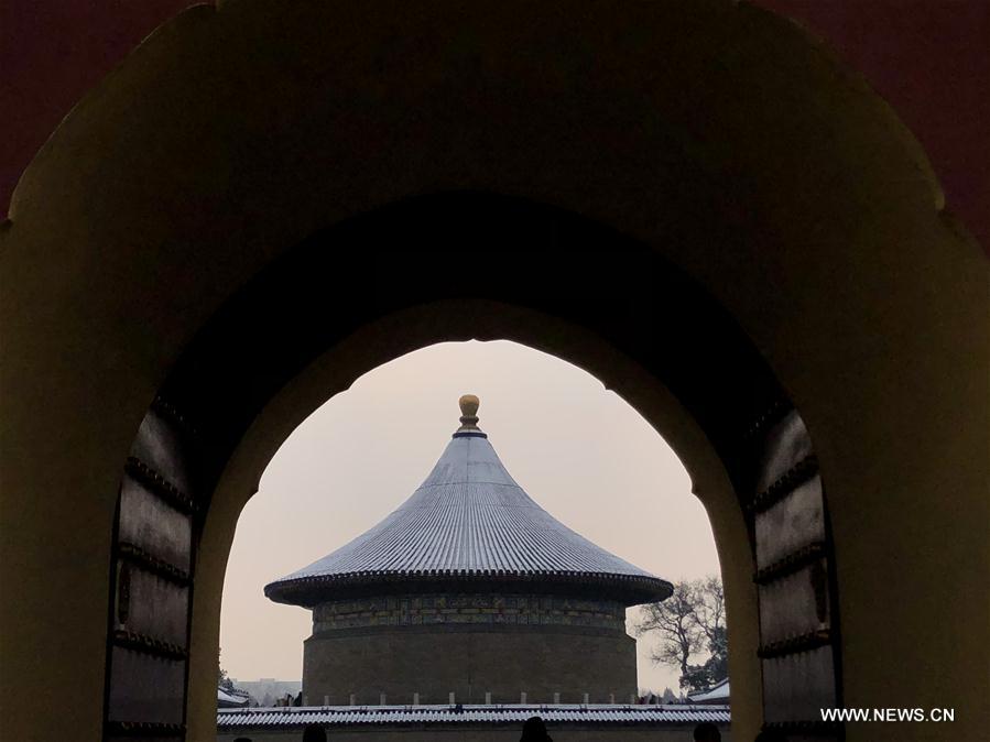 (BeijingCandid) CHINA-BEIJING-WINTER-TEMPLE OF HEAVEN (CN)