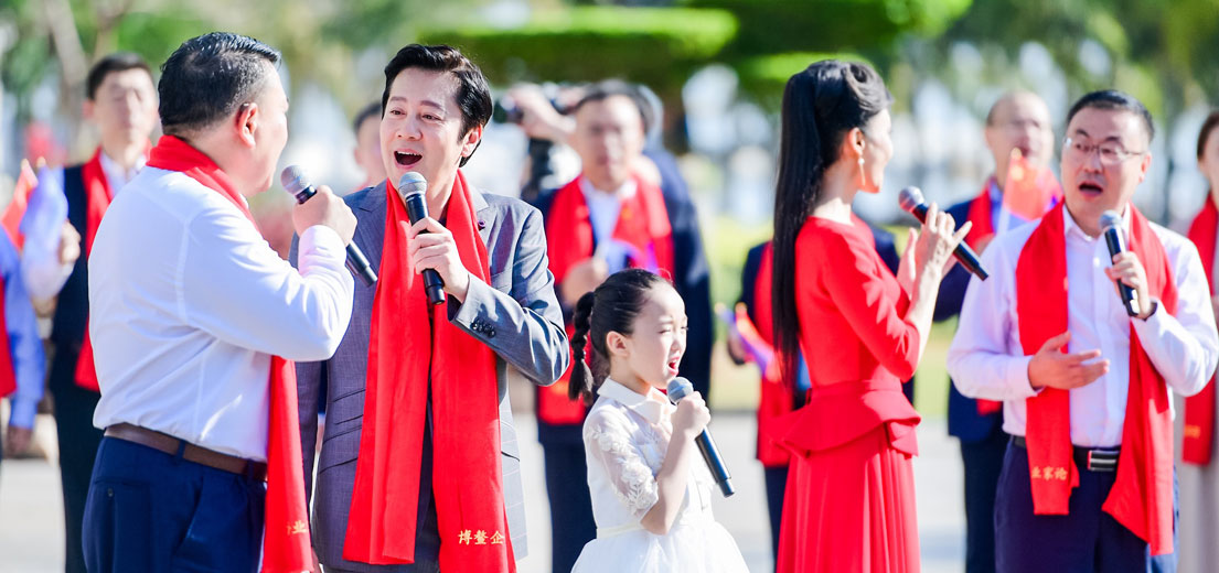 &ldquo;2019中國企業家博鰲論壇&rdquo;音樂紀錄片拍攝現場