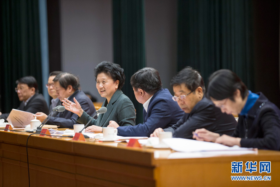 1月16日，中共中央政治局委員、國務院副總理劉延東在北京出席&ldquo;加強和改進新形勢下高校思想政治工作專題研討班&rdquo;開班式。 新華社記者崔新鈺 攝