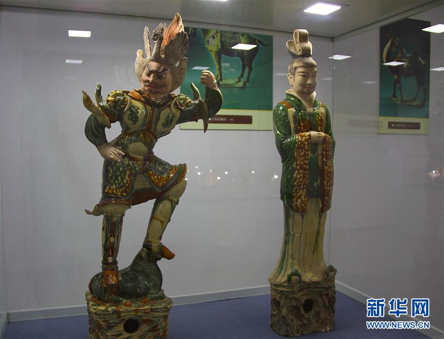 （XHDW&middot;圖文互動(dòng)）（2）唐定遠(yuǎn)將軍安菩夫婦墓出土文物特展亮相塔什干