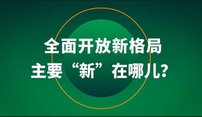 全面開放新格局主要&ldquo;新&rdquo;在哪兒？