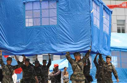 寶興縣臨時醫院病房得到升級改造