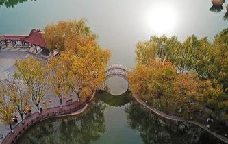 &ldquo;塞上湖城&rdquo;秋色濃