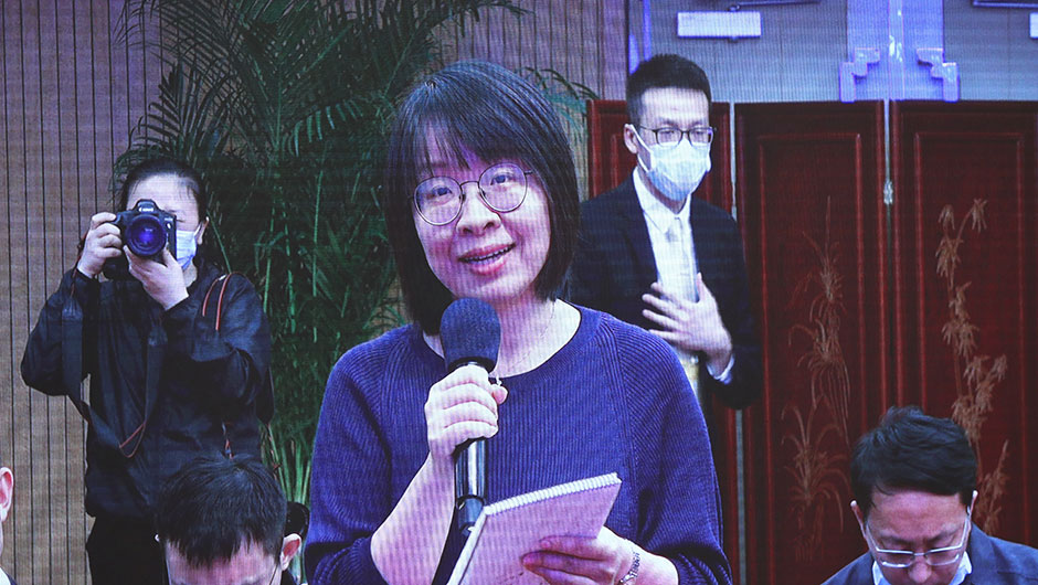 新加坡聯合早報記者提問