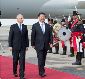 習(xí)近平抵達(dá)阿根廷進(jìn)行國(guó)事訪問