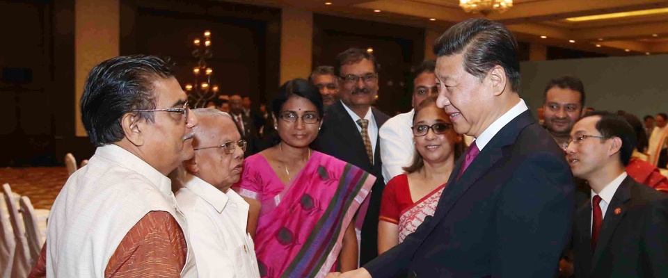 習近平會見印度友好人士、友好團體代表并頒發和平共處五項原則友誼獎