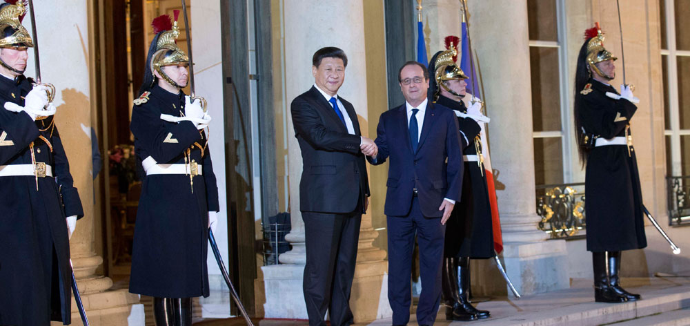 習近平會見法國總統奧朗德