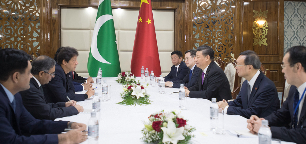 習(xí)近平會(huì)見(jiàn)巴基斯坦總理伊姆蘭&middot;汗